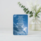 Carte De Visite Psaume 23 - Chrétien (Debout devant)