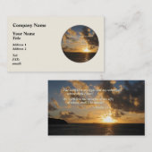 Carte De Visite Psaume 27 1 Le Seigneur Est Ma Lumière (Devant / Derrière)