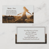 Carte De Visite Psaume 32:7 Tu es ma cachette Bible Verse (Devant / Derrière)