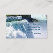 Carte De Visite Psaume 42:7 (Dos)