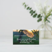 Carte De Visite Psaume 91:4 Il vous couvrira de ses plumes (Debout devant)