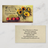 Carte De Visite Psaume 95:2 En sa présence avec Thanksgiving (Devant / Derrière)