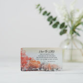 Carte De Visite Psaumes 116 1-2 J'aime la Bible Verse de l'Éternel (Debout devant)