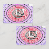 Carte De Visite Psychédélique (Devant / Derrière)