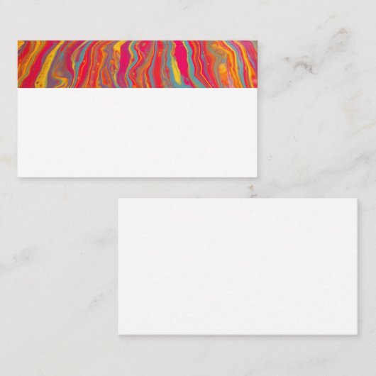 Carte de visite psychédélique (Devant / Derrière)