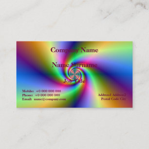 Carte de visite psychédélique à quatre vents