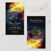 Carte de visite psychédélique de fractales d'éclat (Devant / Derrière)