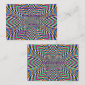 Carte de visite psychédélique étoile (Devant / Derrière)