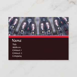 CARTE DE VISITE PSYCHÉDELIQUE KALEIDOSCOPE /MYSTIC MEMORIS MONOGRA