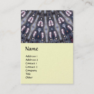 CARTE DE VISITE PSYCHÉDELIQUE KALEIDOSCOPE /MYSTIC MEMORIS MONOGRA