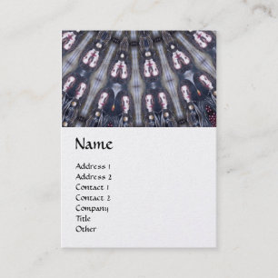 CARTE DE VISITE PSYCHÉDELIQUE KALEIDOSCOPE /MYSTIC MEMORIS MONOGRA