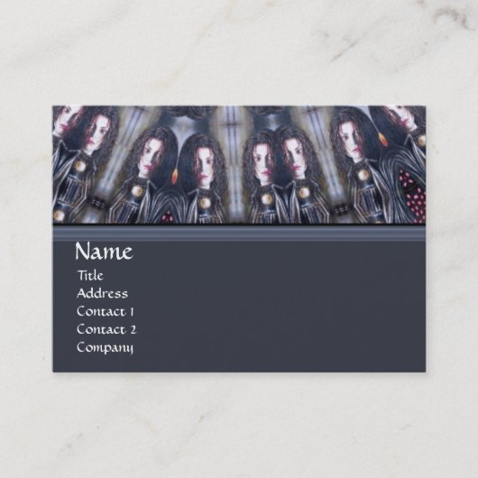 CARTE DE VISITE PSYCHÉDELIQUE KALEIDOSCOPE /MYSTIC MEMORIS MONOGRA (Devant)