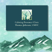 Carte De Visite Psychiatre Forest Green Head n Mind Tree of Life