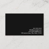 Carte de visite psychiatre Gold QR Code (Dos)