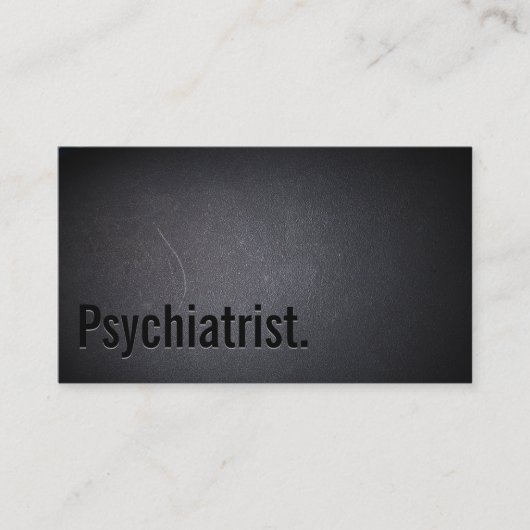 Carte de visite psychiatre professionnel Black Out (Devant)