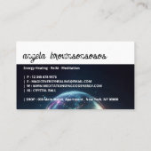 Carte De Visite Psychique Crystal Ball noir (Dos)