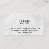 Carte De Visite Psychique Moyen et Clairvoyant (Dos)