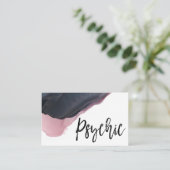 Carte De Visite *~* Psychique Moyen Intuitif Lecteur Aquarelle (Debout devant)
