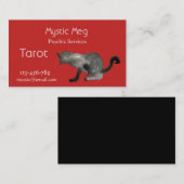 Carte De Visite Psychique, tarot, fortune teller services de nouve (Devant / Derrière)