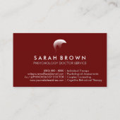 Carte De Visite Psychologie Clinique Bourgogne (Dos)