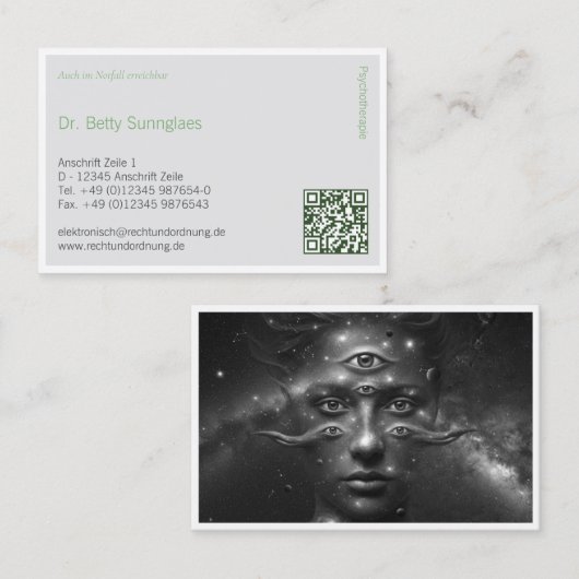 Carte De Visite Psychologist (Devant / Derrière)