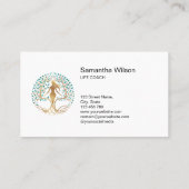 Carte De Visite Psychologist Therapist Life Coach Tree of Life (Dos)