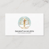 Carte De Visite Psychologist Therapist Life Coach Tree of Life (Devant)