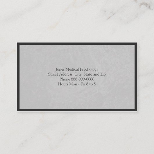 Carte de visite psychologue (Dos)