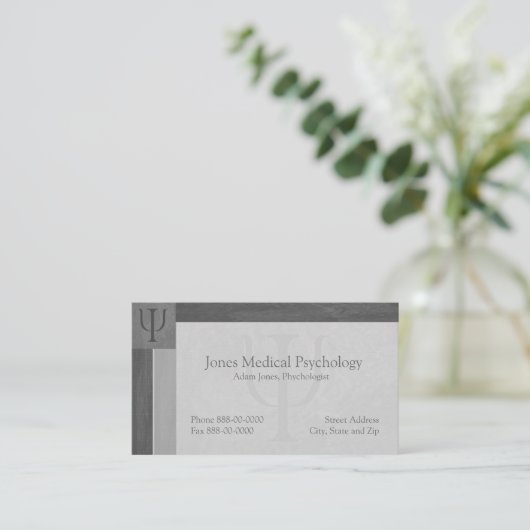 Carte de visite psychologue (Debout devant)