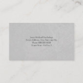 Carte de visite psychologue (Dos)