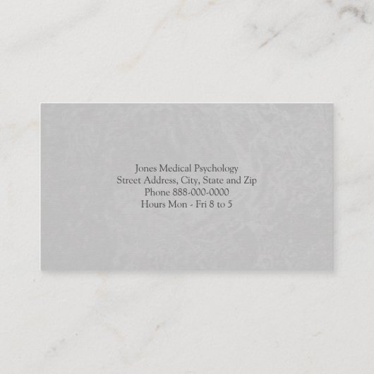 Carte de visite psychologue (Dos)