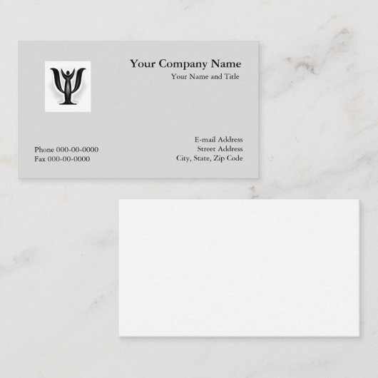 Carte de visite psychologue (Devant / Derrière)