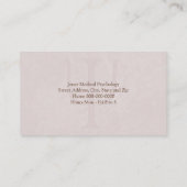 Carte de visite psychologue (Dos)