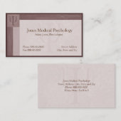 Carte de visite psychologue (Devant / Derrière)