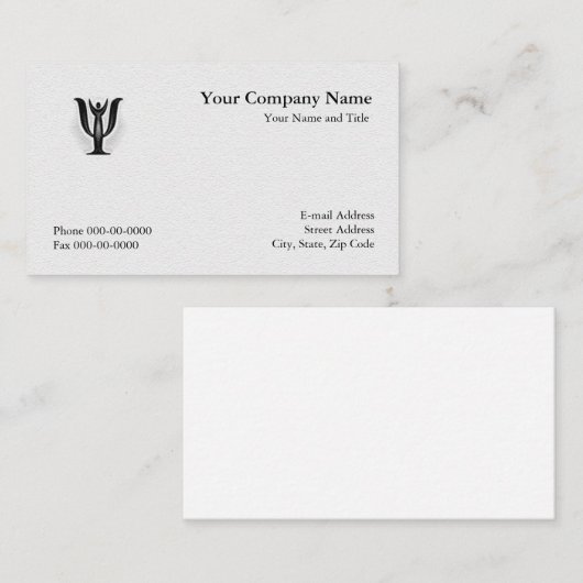 Carte de visite psychologue (Devant / Derrière)