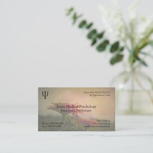 Carte de visite psychologue (Debout devant)