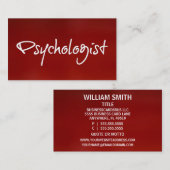 Carte de visite psychologue (Devant / Derrière)