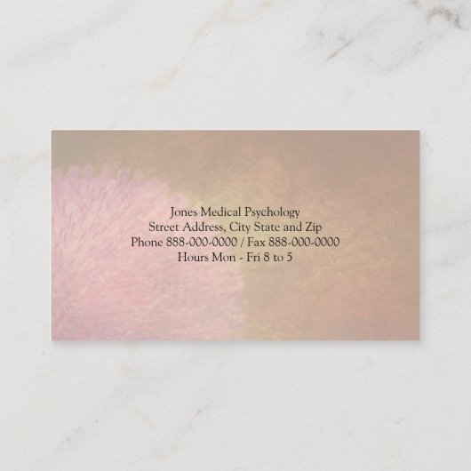 Carte de visite psychologue (Dos)