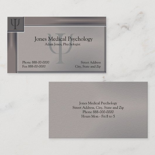 Carte de visite psychologue (Devant / Derrière)