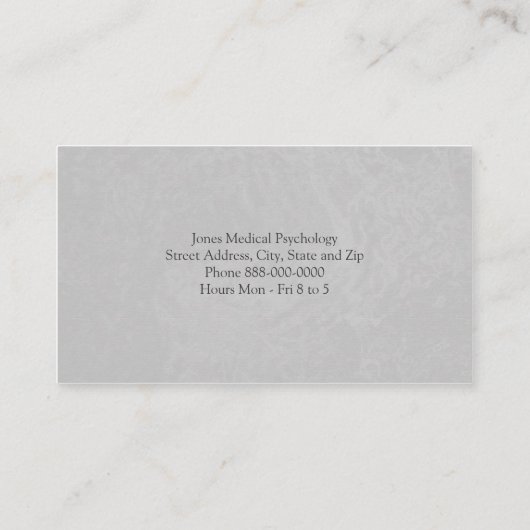 Carte de visite psychologue (Dos)