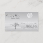 Carte De Visite Psychologue - Arbre de lune et de solitude (Dos)