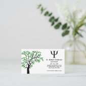 Carte De Visite Psychologue arbre vert  (Debout devant)