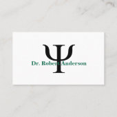 Carte De Visite Psychologue arbre vert  (Dos)