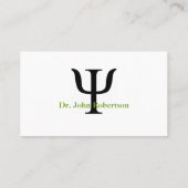 Carte De Visite Psychologue arbre vert (Dos)