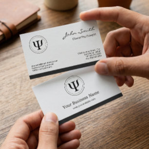 Carte De Visite Psychologue Clinique - Psychologie Symbole Psi