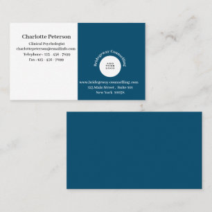 Carte De Visite Psychologue & Conseiller Logo Professionnel