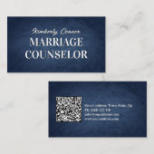 Carte De Visite Psychologue Conseiller matrimonial Texture de four (Devant / Derrière)
