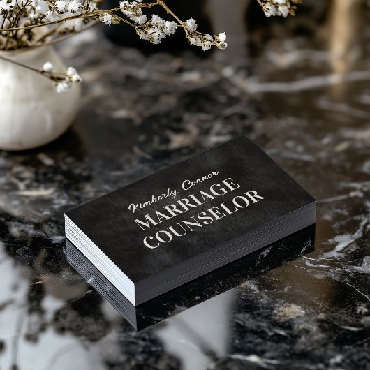 Carte De Visite Psychologue Conseiller matrimonial Texture de four