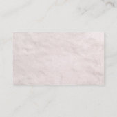 Carte de visite psychologue de fourrure blanche (Dos)