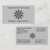 Carte De Visite Psychologue de l'organisation - Stephen Joseph Bur (Devant / Derrière)